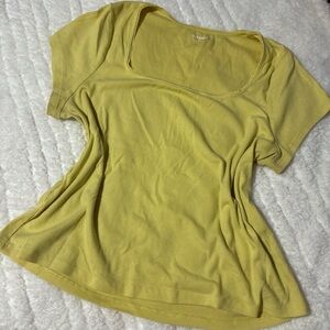 Old Navy Women's Yellow Short Sleeve Top